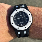 Swatch X Audemars Piguet Royal Pop Ocho Negro Strap Watch Box Papers