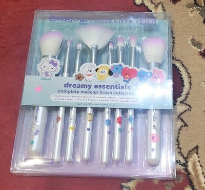 The Creme Shop X Hello Kitty BT21 Collab Dreamy Makeup Brushes 8 Piece Set - NIB