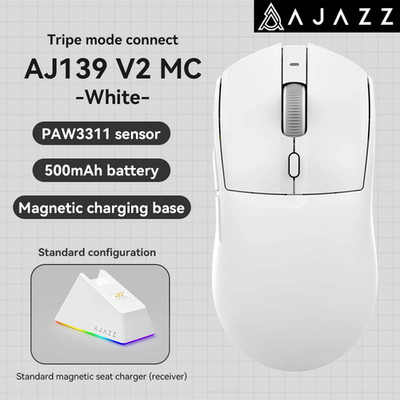 AJAZZ Aj139Pro/Aj139V2Mc Wireless Mouse PMW3395/PAW3311 Gaming Chipset 12000-260