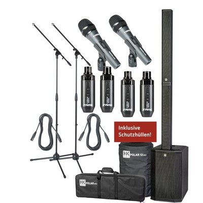 HK Audio Polar 12 MK2 EZ WIRELESS DUO - Aktives PA Komplettset-Set