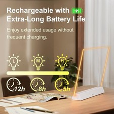LED Note Board with Colors, Rechargeable 17-Inch Doodle Glow 9-Mode Light up ...