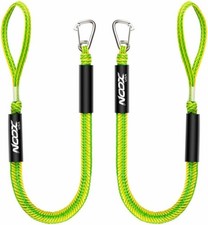 Boat Bungee Dock Lines with Stainless Steel Clip 4feet to 5 1/2 pack of 2 