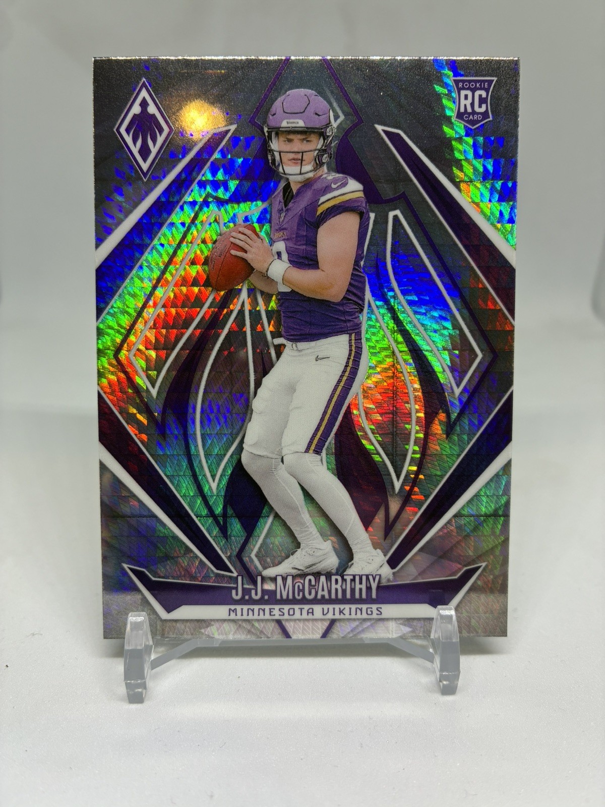 2024 Panini Phoenix - Rookies J.J. McCarthy #185 Hyper (RC)