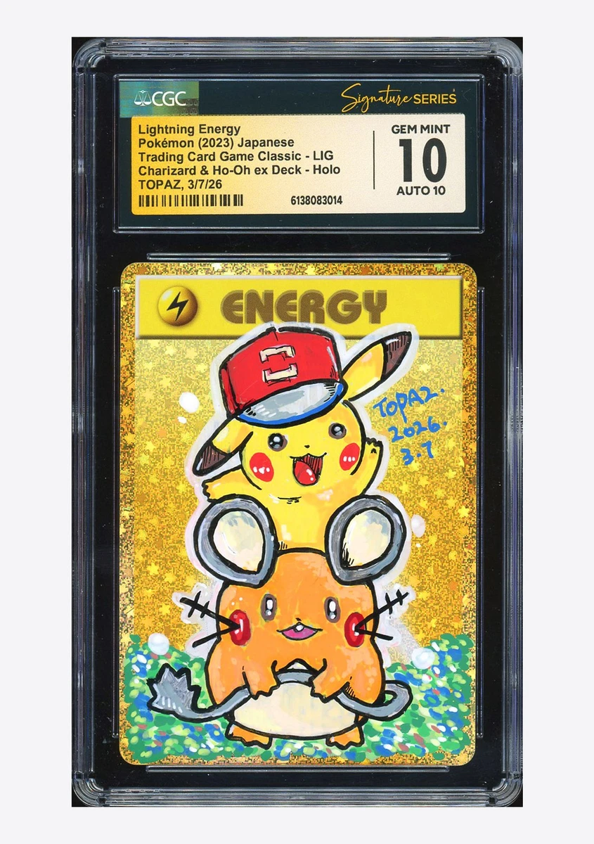 Pokémon Pikachu Grade 10 Pokémon TCG Individual Collectible Card