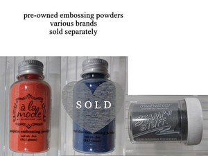 used embossing powder, various brands, colors, your choice