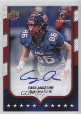 2016 Upper Deck USA Football USA U19 Auto Cary Angeline #47 Auto fc1