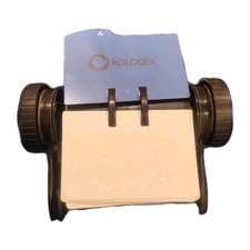 Rolodex Open Rotary Business Card File w/24 Guides Black 67236