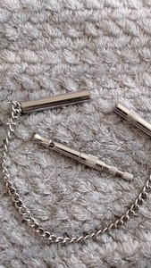 Stainless Steel Metal Silver Adjustable Dog Training Whistle with Chain
