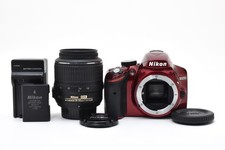  Exc. Nikon D3200 Red  Lens AF-S 18-55 VR G 2841037