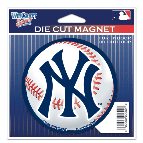 New York Yankees Baseball Magnet - Picture 1 of 1