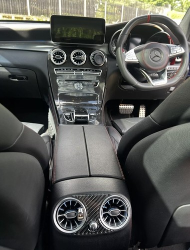 Genuine Carbon Fibre Centre Console Cover Dash Mercedes C Class W205 S205 C43 63 - Afbeelding 2 van 18