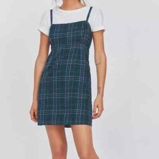 Urban Outfitters Womens 4 Mini Plaid Dress Sleeveless Preppy Academia