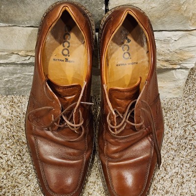 Ecco Helsinki Mens Sz EU 47 US 13-13.5 Brown Leather Bike  display picture 1