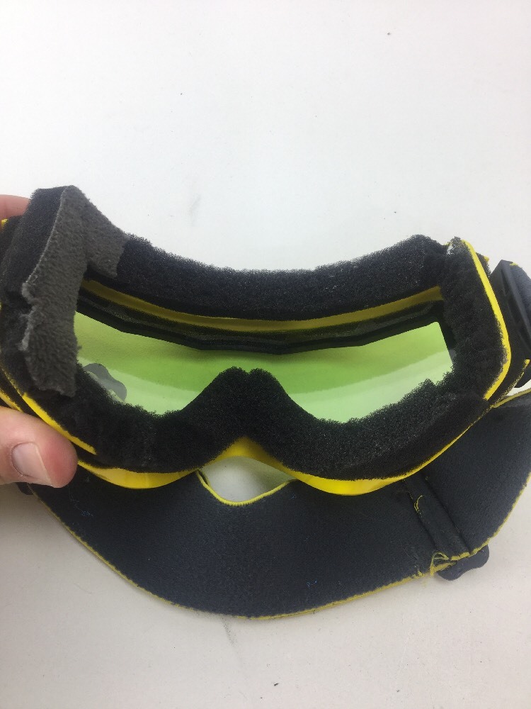 anon Yellow Ski Snowboard Vtg Goggle Goggles Snowmobile Retro Burton Fast Ship