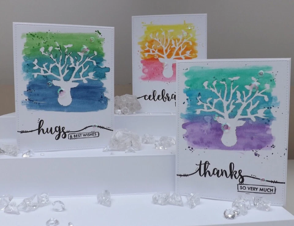 Spellbinders IN-016 In'spire cuerno de ciervo • soporte para pájaros • temporada de vacaciones de Navidad Foto 4 de 4