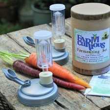 FARMcurious Vegetable Fermenting Pickling Pickled Mason Jar Starter Kit 2 Pack