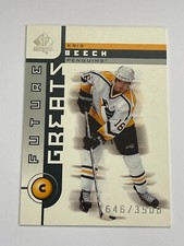 2001-02 UD SP Authentic Penguins Kris Beech Future Greats /3500 #119