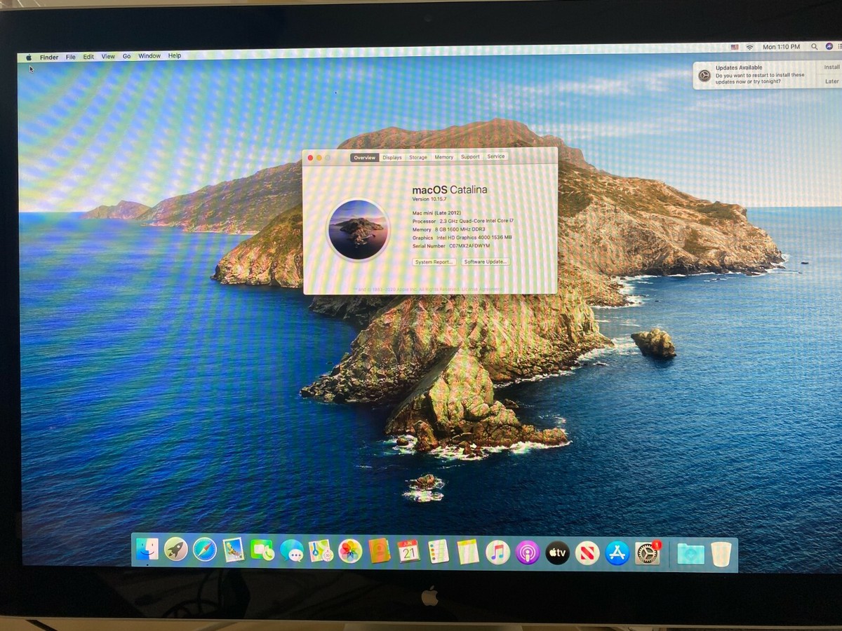 Mac mini(Late 2012) i7/16G/1TB/Catalina