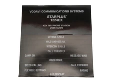 Vodavi SP1252-00 Starplus 1224EX Key Telephone Station User Guide Labels