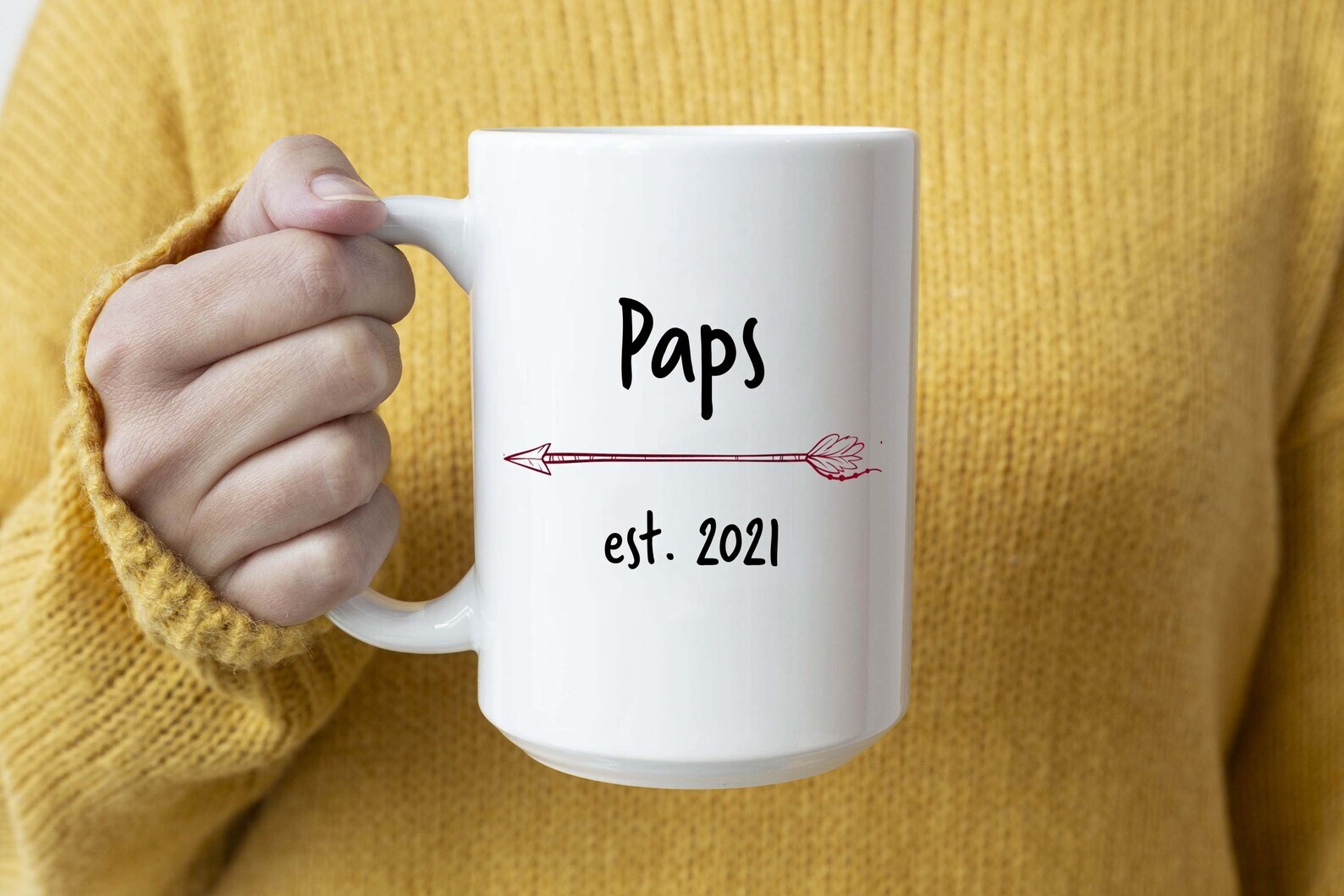 Paps Est 2021 Mug New Paps Arrow Coffee Mug Mug & Coaster Set Coffee Mug For