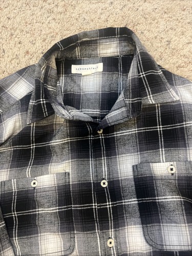 Herren Konvolut 2 Flanellhemden Größe M Aero & Eddie Bauer - Bild 6 von 7