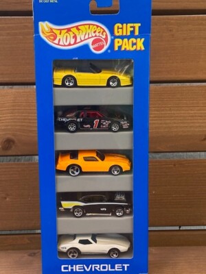 HOT WHEELS 1993 5 CAR GIFT PACK WITH 57 CHEVY WHITE LOGO 'RARE' 12403