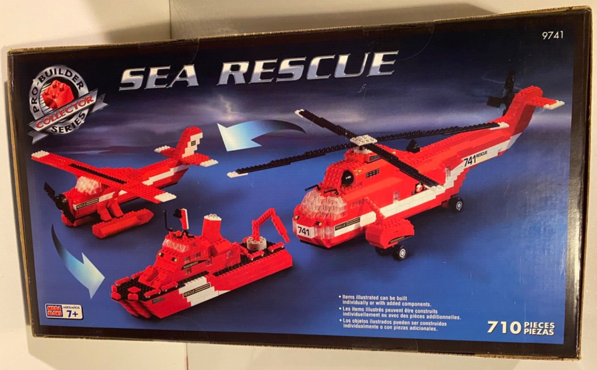 Mega Bloks Pro-Builder Collector Series Sea Rescue 9741 - BRAND