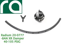 Radium 20-0777 FPD-XR Direct Mount Black Fuel Pulse Damper Kit -8AN ORB 2.26"