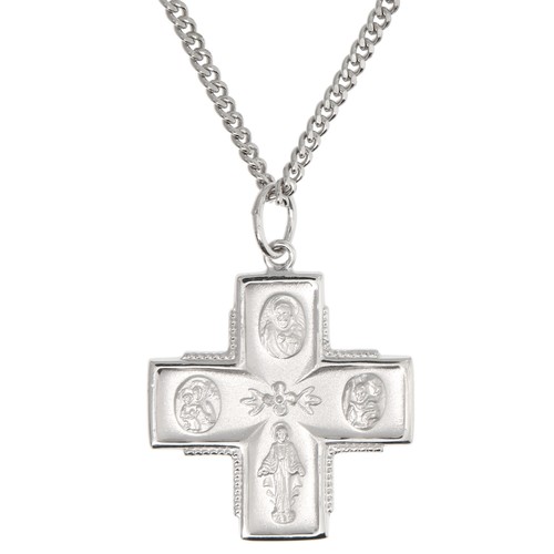 Sterling Silver Four Way Medal Four Way 