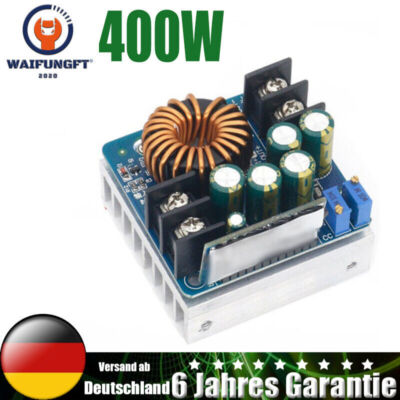 Adjustable High Power Step Down Converter 400W DC-DC 10,5V-60V bis 0-45V 12A  DE