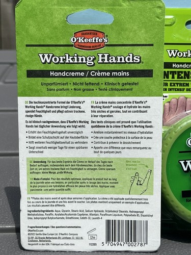 Okeefe's Working Hands Handcreme 3,4oz 3er Pack Produktbündel schneller Versand - Bild 16 von 18