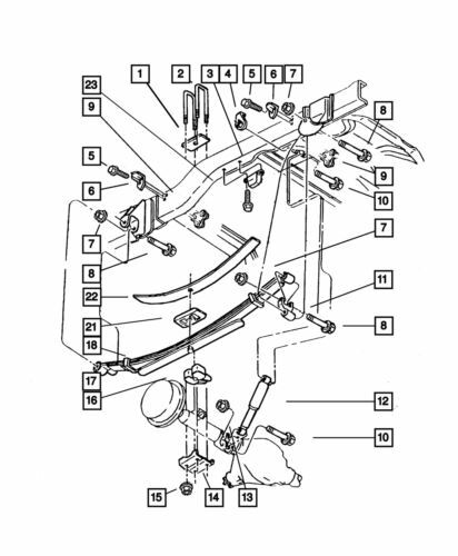 Genuine Mopar 2001-2002 Dodge Ram 2500 Rear Suspension Shock Absorber 52106385AE - Bild 6 von 6