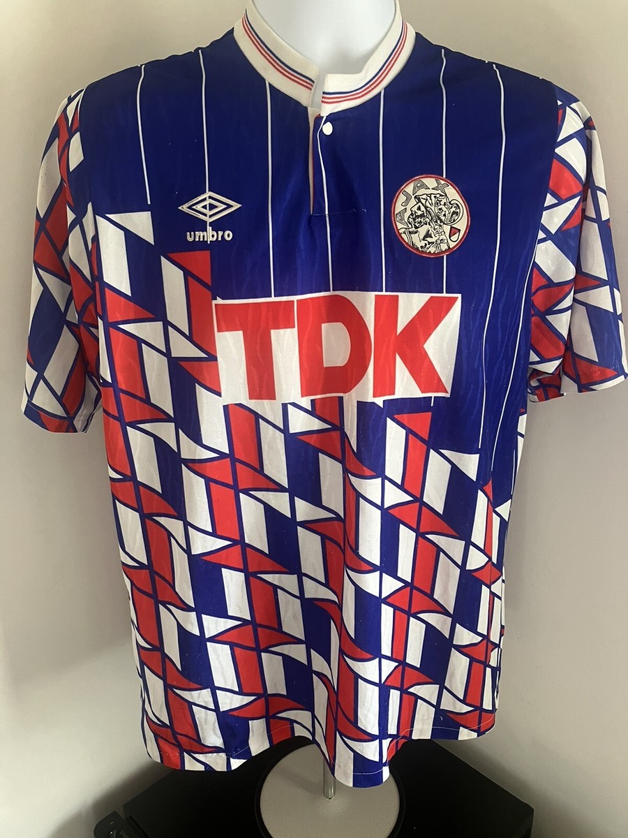 Ajax Umbro 1989/1990 Away Shirt Rare Mens Size Medium | eBay UK