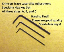 Crimson Trace Laser Sight Specialty Hex Key Tools 3 Sizes USA Made and Shipped 