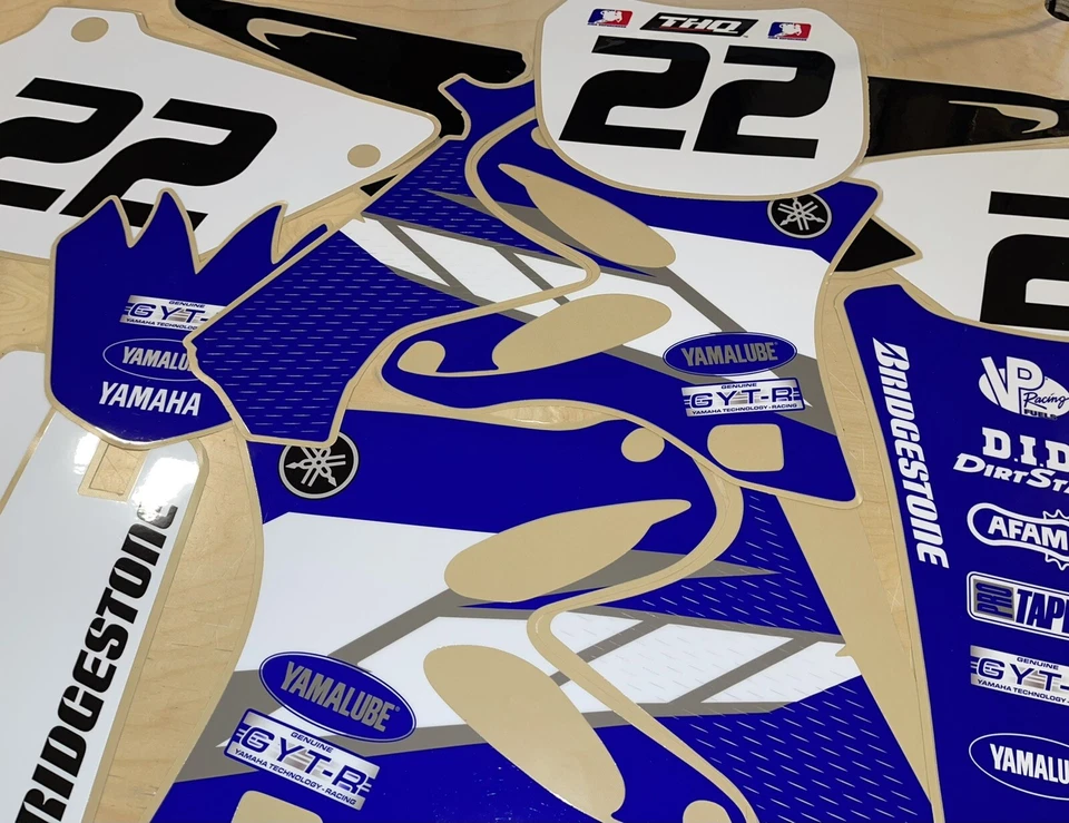 Calcomanías adhesivas YZ125 YZ250 YAMAHA para gráficos 2002-2004 Motocross MX Foto 2 de 4