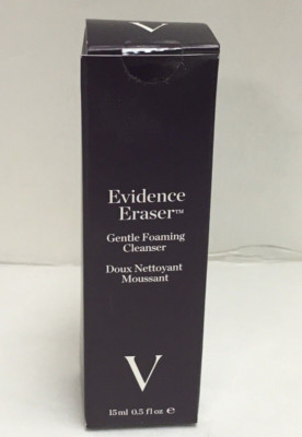 LOT OF 2 Vbeaute EVIDENCE ERASER GENTLE FOAMING CLEANSER 0.5 OZ NIB TRAVEL SIZE