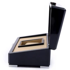 Black Luxury Wooden Watch Box Display Case Jewelry Storage Organizer Single Slot