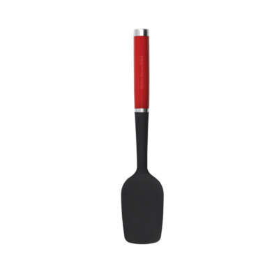 KitchenAid Silikon Löffel Spatel, Empire Red, 30 cm, gekrempelt