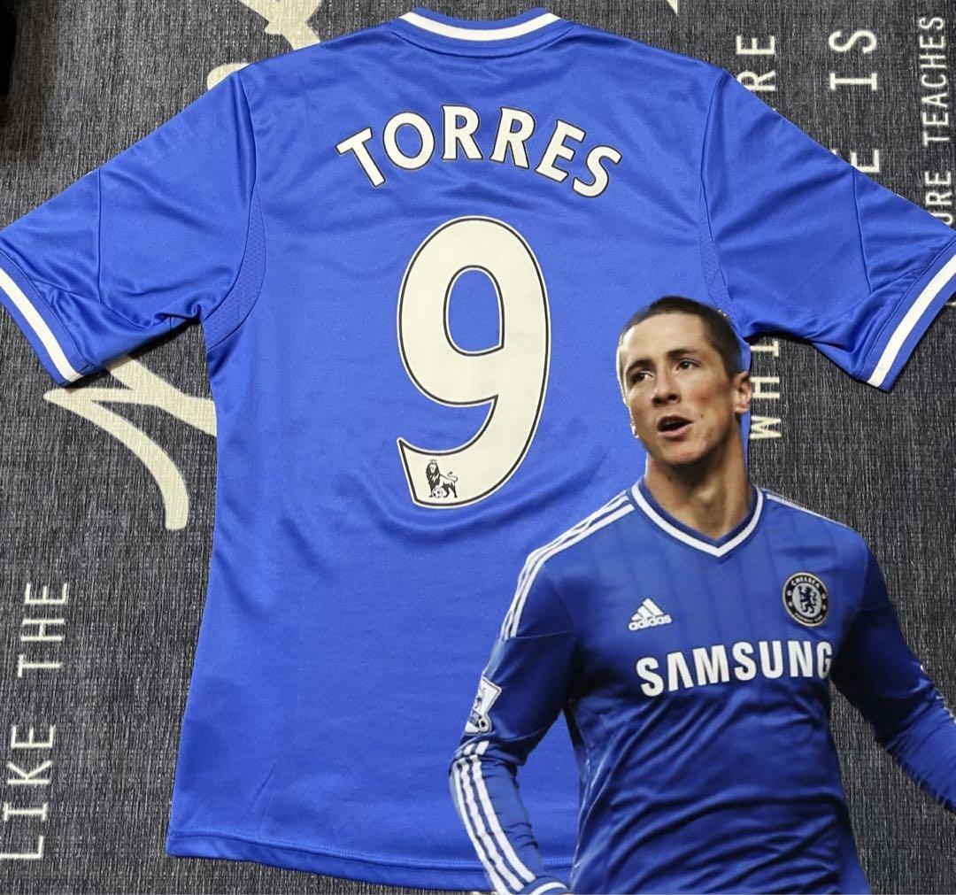 Chelsea FC アディダス トーレス 9 Mサイズ CHELSEA 2013-14 UEFA CHAMPIONS LEAGUE FERNANDO TORRES 9