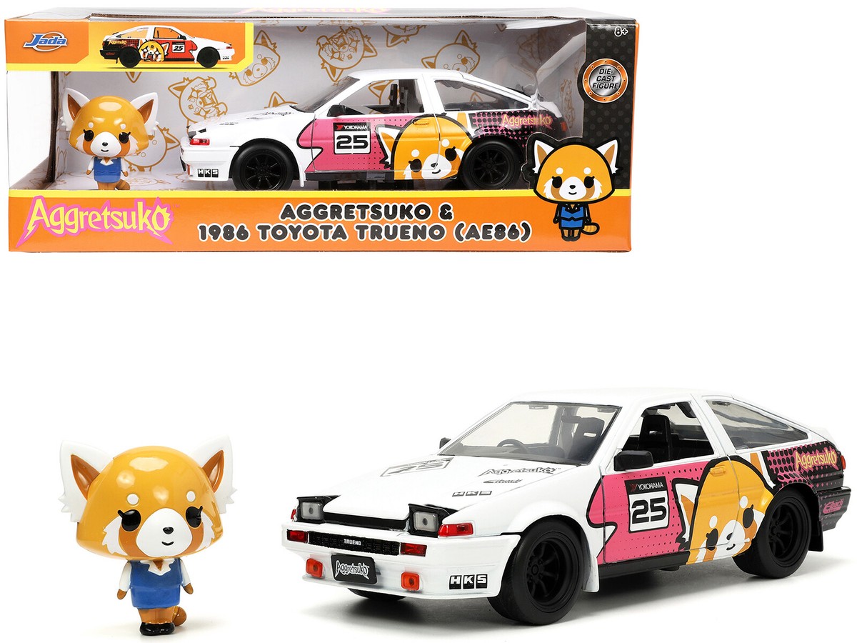 1986 Toyota Trueno AE86 RHD White with Graphics & Aggretsuko