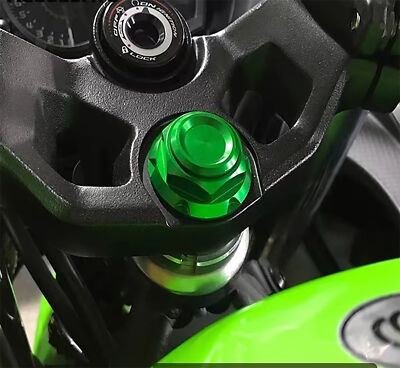 Triple Screws Cap Fork Upper Clamp Bolt Nut For Kawasaki Ninja