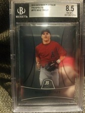 2010 Bowman Platinum Prospects #PP5 Mike Trout BGS 8.5 Anaheim Angels
