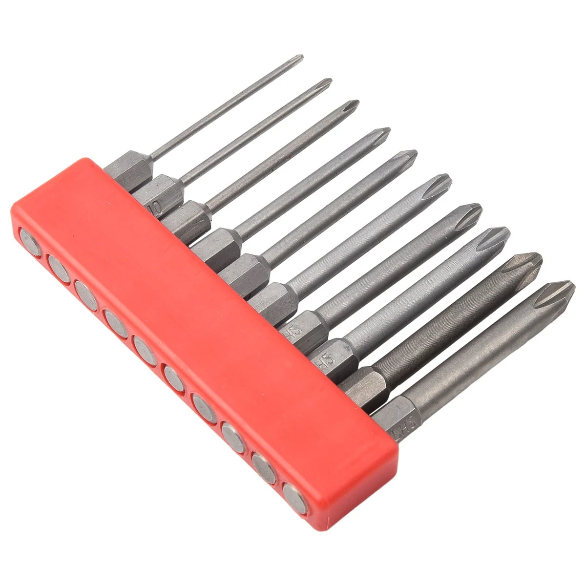 Quality 10 Piece Screwdriver Bits Set with Magnetic Tips PH00 PH0
