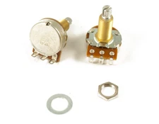 Bourns Pro Audio Guitar 500K Taper Pot Long Bushing, 18 Tooth Split Shaft