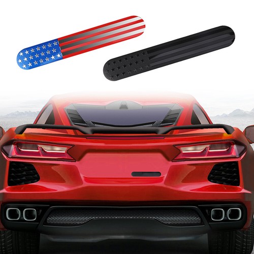 American Flag Car Emblem 2 PACK) 3D METAL American Flag Sticker Decal Emblem Truck Car Boat RV Fridge 3 X 5 American Flag - Foto 7