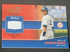Derek Jeter 2002 Playoff Piece of the Game Used Base (50/50) New York Yankees 19