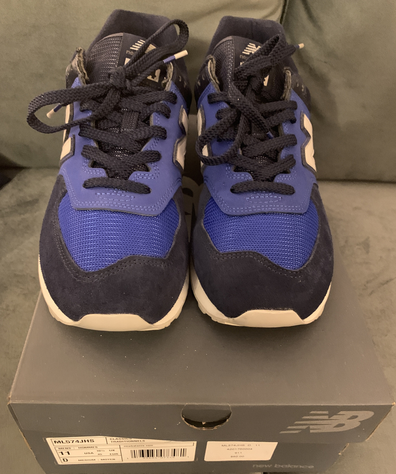 NEW BALANCE 574 ML574JHS BLUE NAVY MEN 