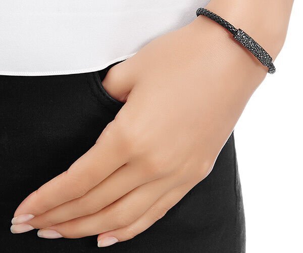 レア　SWAROVSKI　スワロフスキー　ブレスレット　ブラック　ラインストーン レア SWAROVSKI スワロフスキー ブレスレット ブラック ライン