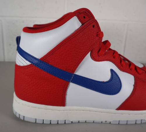 Mens Nike Dunk High Retro USA 4th July Leather Mid Trainers VGC Boxed - UK 10 - Picture 5 of 10