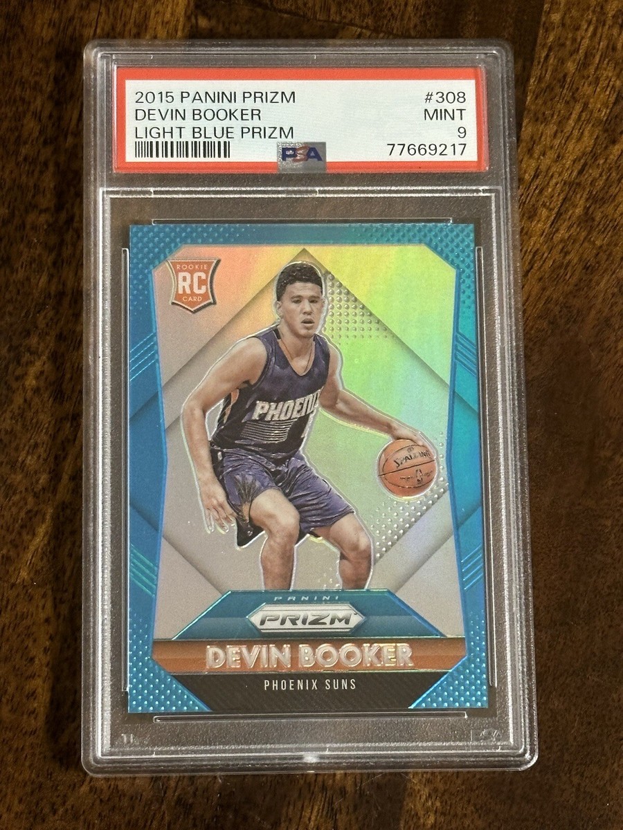 PSA 9 2015 Panini Prizm Devin Booker Light Blue Prizm Rookie PSA 9 2015 Panini Prizm Devin Booker Light Blue Prizm Rookie